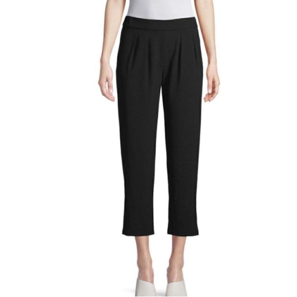 Ramy Brook Kailey Straight Leg Cropped Ankle Pant Black